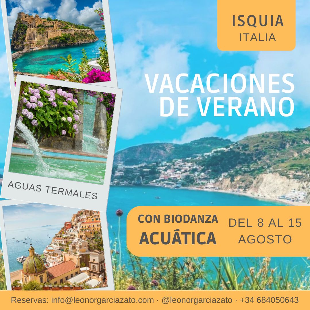 Vacaciones de verano con Biodanza Acuática en Isquia (Italia). Del 8 al 15 de agosto 2026